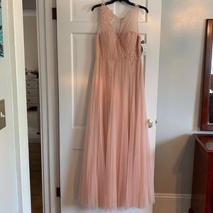 Jenny Yoo “Emelie” Bridesmaid Dress with Appliqué | Size 10, NWWT